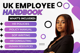 create UK employee handbook, HR manual, policy and procedure