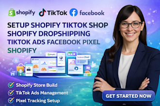 setup shopify tiktok shop shopify dropshipping tiktok ads facebook pixel shopify