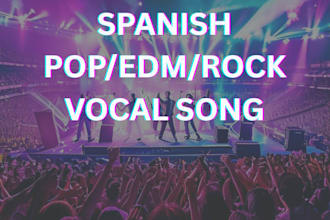 be your male singer and session vocalist for pop, edm, rock, and vocal stacks