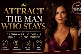coach you to attract and keep the high value man who truly chooses you