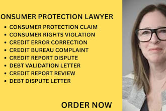 help correct credit report errors, manage debt disputes, and consumer violations
