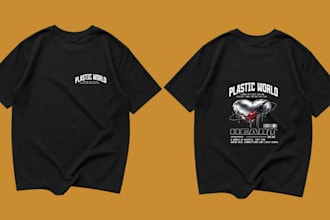 design trendy t shirt design for print on demand