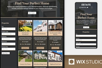 design wix property listing website wix listing wix real estate agent website