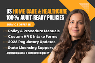write state compliant healthcare and home care policy and procedure manual
