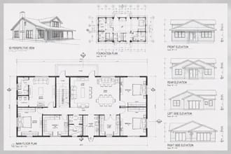 design city permit drawings, 2d floor plans, blueprints