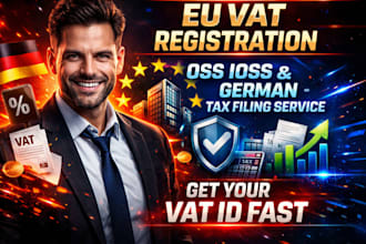 eu vat registration, oss ioss and german tax filing service