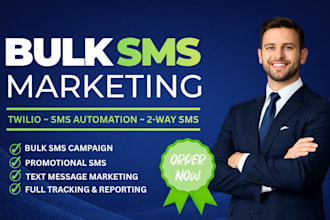 send bulk SMS marketing campaign, text message, bulk email and SMS blast