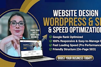 create your wordpress website with SEO and mobile design