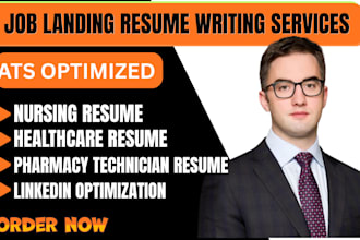 write nursing resume, healthcare resume, pharmacy technician resume