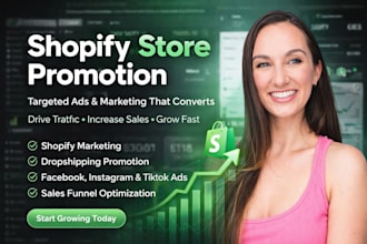 promote shopify store marketing, shopify dropshipping store, ads to boost sales