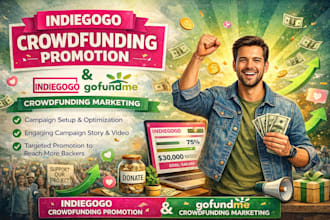 do indiegogo crowdfunding promotion, gofundme crowdfunding marketing