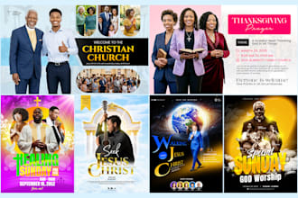 design pro church flyer, poster, or conference event flyers