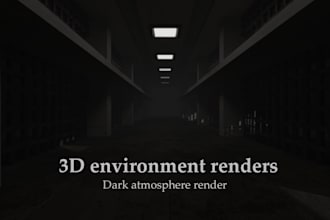 create atmospheric 3d environment renders