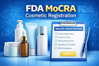 handle fda mocra cosmetic listing and facility registration