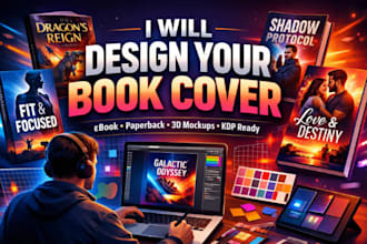 design cover for yourauthor book, back and front