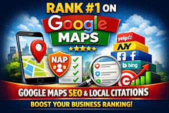 do google maps SEO and build high quality local citations for ranking