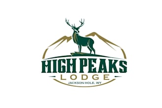 design family private mountain lodge logo