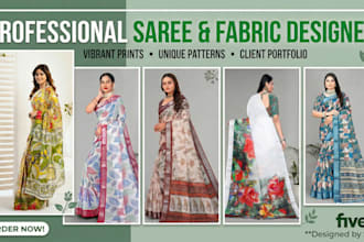 design professional digital sarees and dupattas