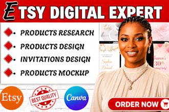 design etsy digital product for etsy shop digital products for etsy shop setup