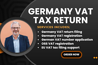 file germany vat return, eu oss vat, vat registration, tax filing, tax id, eori