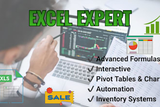 create advanced excel formulas, dashboards and automation