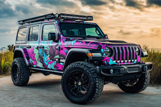 design professional car wrap or van wrap