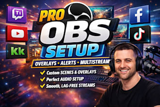 setup obs for streaming with perfect audio overlays alerts and multistream