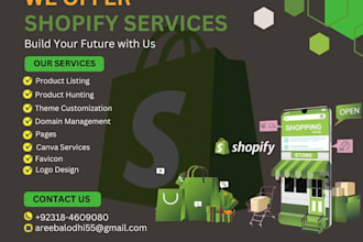 shopify store manegament service