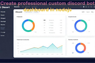 create professional custom discord bot dashboard in nodejs