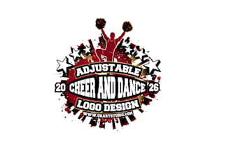 unique modern cheerleading logo t shirt design
