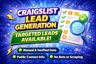 do targeted craigslist lead generation with verified contact details