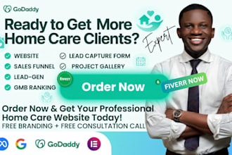 design home care website, healthcare website, home care, elderly care website