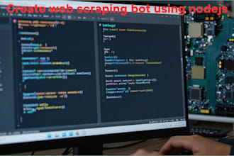 create web scraping bot using nodejs