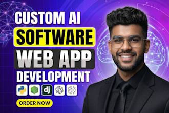 develop custom ai website, ai chatbot,ai web application