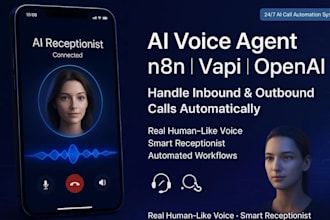 do n8n ai agent receptionist ai voice agent ai saas website ghi voice ai zapier
