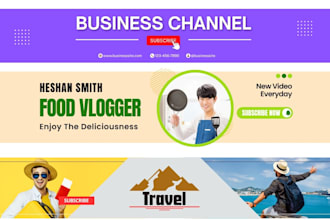 design youtube banners and all social media banners