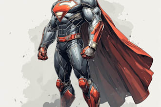 draw you like a custom superhero