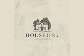 design looking vintage nonprofits winner homeless charity house inc logo