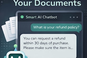 build a custom ai chatbot trained on your documents or website