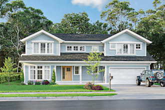 house exterior design architecture building 3d exterior visualization rendering