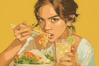 create pop art of your food pop art