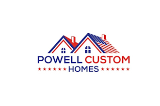 design high quality powell custom homes logo