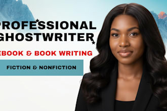 ghostwrite books and ebooks professionally