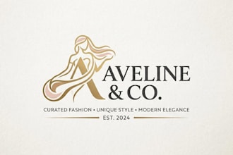 design a stylish and modern fashion store logo