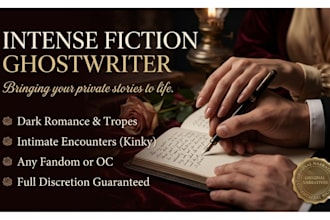 write nsfw fanfiction comic fantasy kinky smut erotica dark romance ghostwriter
