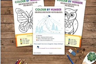 create math course and worksheets