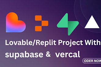 lovable replit project live with supabase and vercel setup