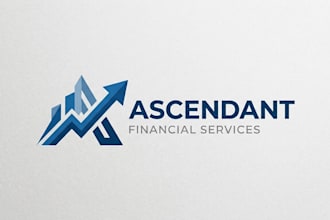 design a professional and modern financial services logo
