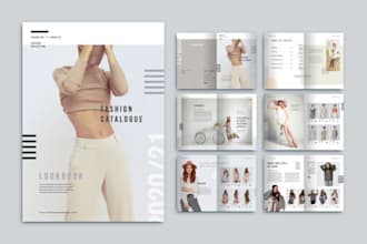 design product catalog brochure lookbook for jewelry fashion ecommerce