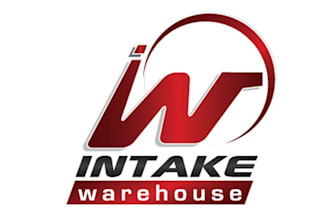create wordmark text logo for intake warehouse